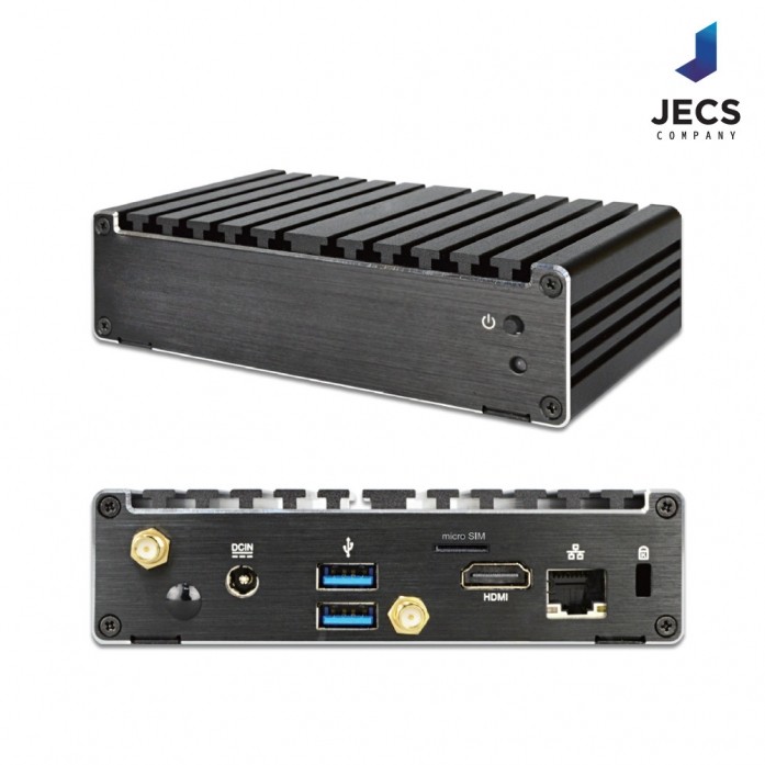 산업용PC, JECS-3350B, 인텔 N3350 CPU, 4G RAM, 128G SSD DC12V 파워