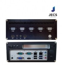 산업용PC JECS-4125X8-2P Intel J4125 CPU 4G/128G 2xRS-232/422/485