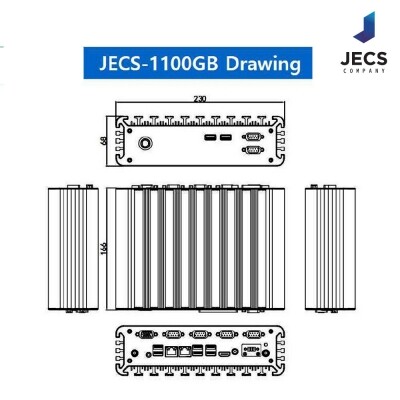 IPCPart-전문가 추천 산업용PC 산업용컴퓨터 JECS-1100GB-i7 인텔11세대 8G/128G 9~36V -20~60도