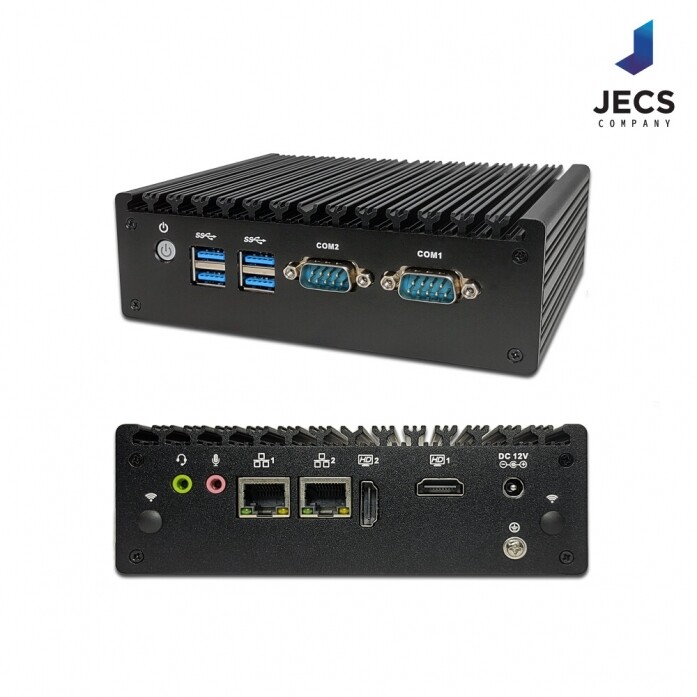 산업용 미니PC JECS-5095B 인텔 N5095 CPU 4G/128G 2xHDMI 2xRS232